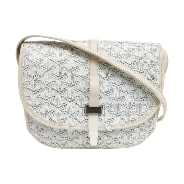 Authenticated pre-owned Belvedere Coated Canvas White - Shoulder Bag at Looply