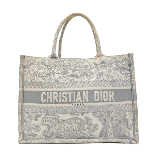 Book Tote Medium Fabric Gray