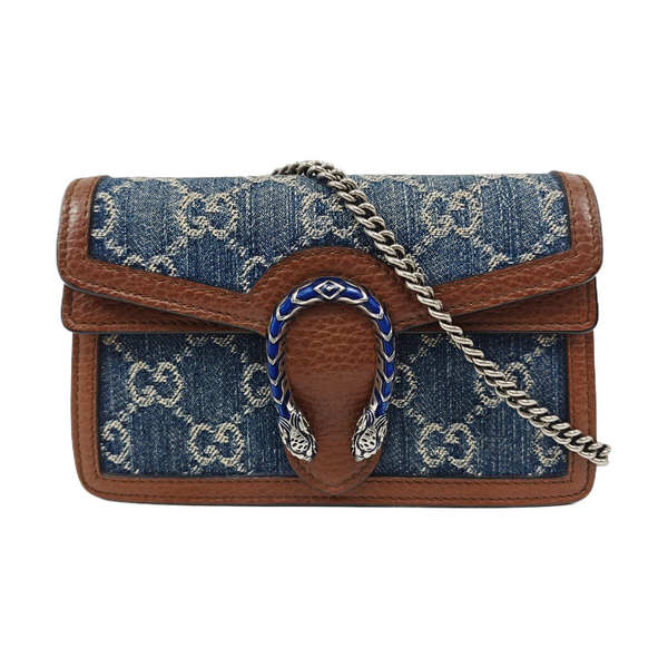 Dionysus Super Mini Monogram Denim Blue