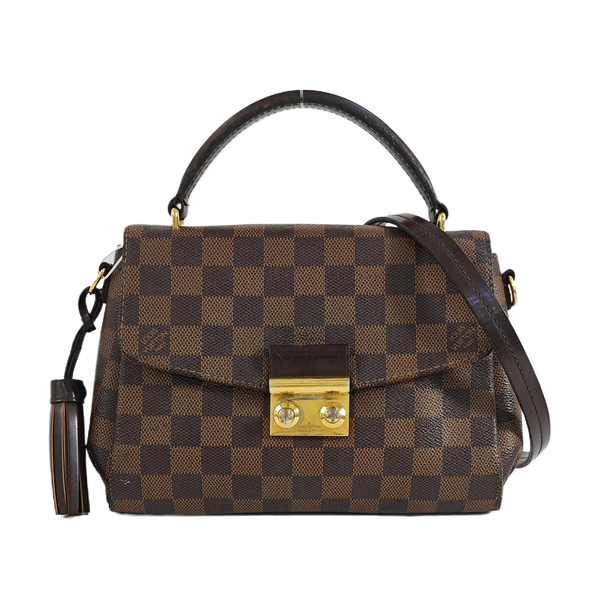 CROISETTE Damier Ebene Coated Canvas Brown