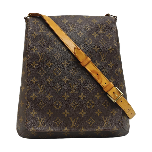 MUSETTE TANGO Lona Revestida con Monogram Marrón
