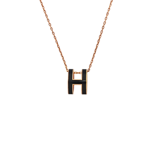 Pop H Metal Rose Gold Necklace
