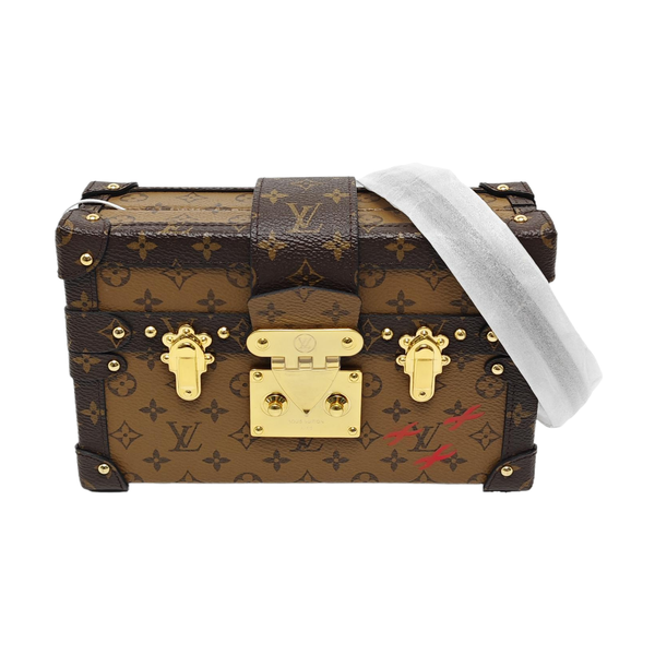 PETITE MALLE Monogram Coated Canvas Brown