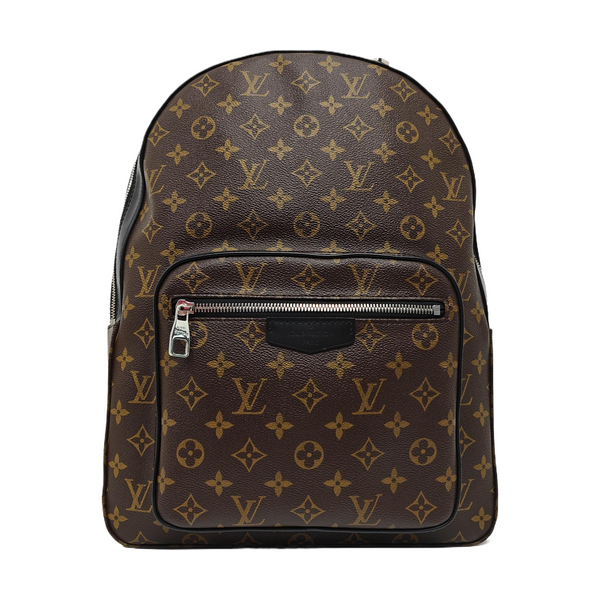 JOSH Monogram Coated Canvas Brown