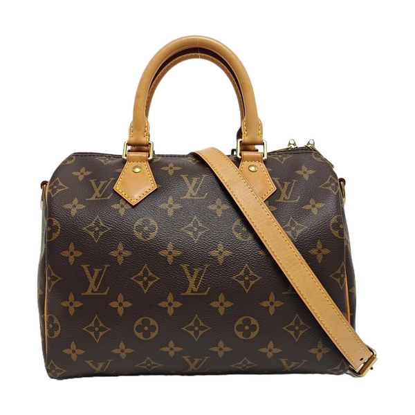 SPEEDY 25 Monogram Coated Canvas Brown