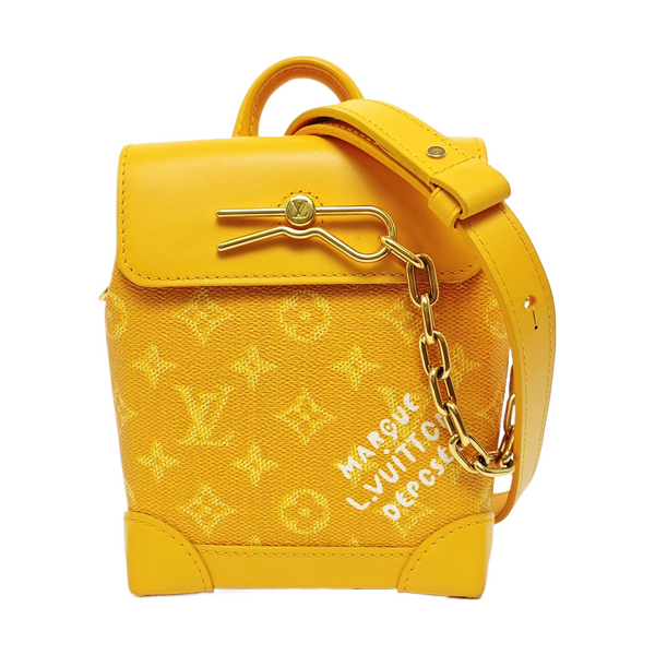 STEAMER Super Mini Monogram Coated Canvas Orange