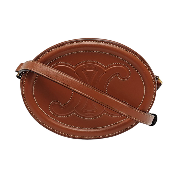 Authenticated pre-owned TRIOMPHE Small Calfskin Brown - Shoulder Bag at Looply