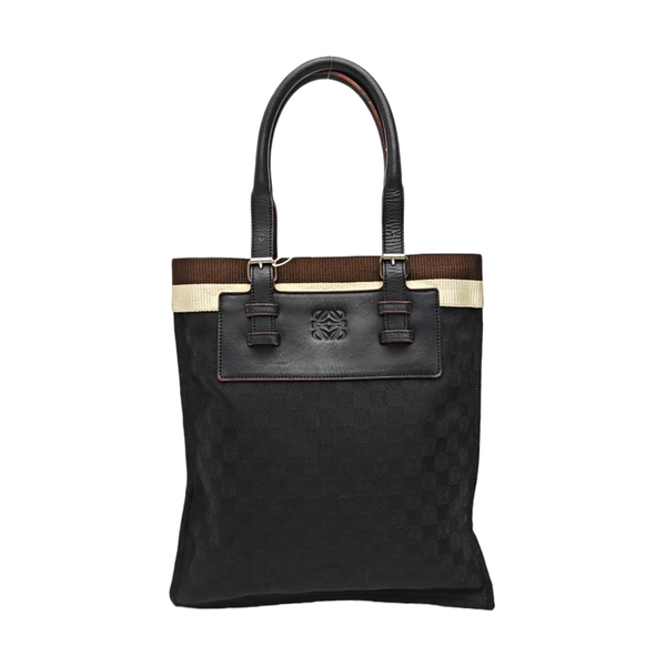 Canvas Top Handle Bag Black