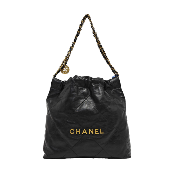 CHANEL 22 Small Quilted Calfskin Black