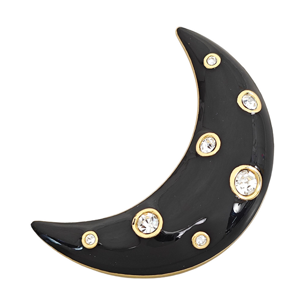 Ceramic Black Brooch