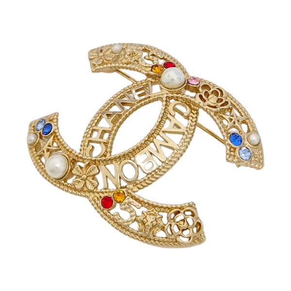Vintage Metal Gold Brooch