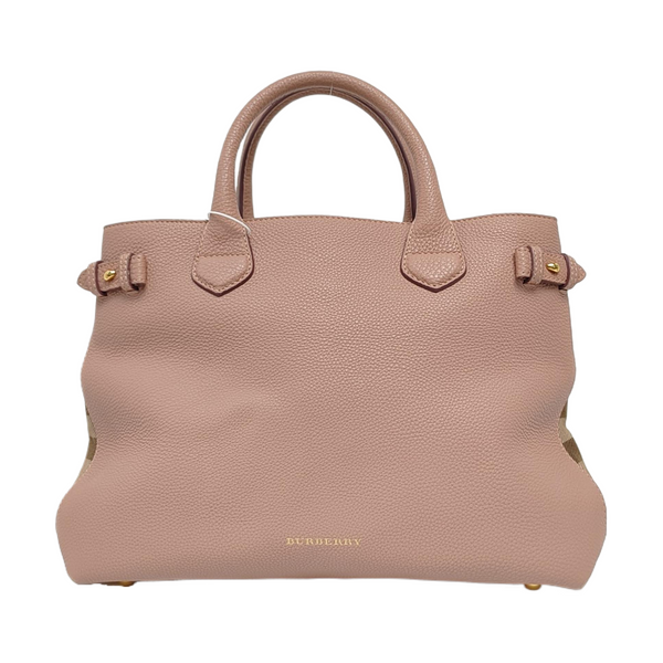 The Banner Medium Calfskin Pink