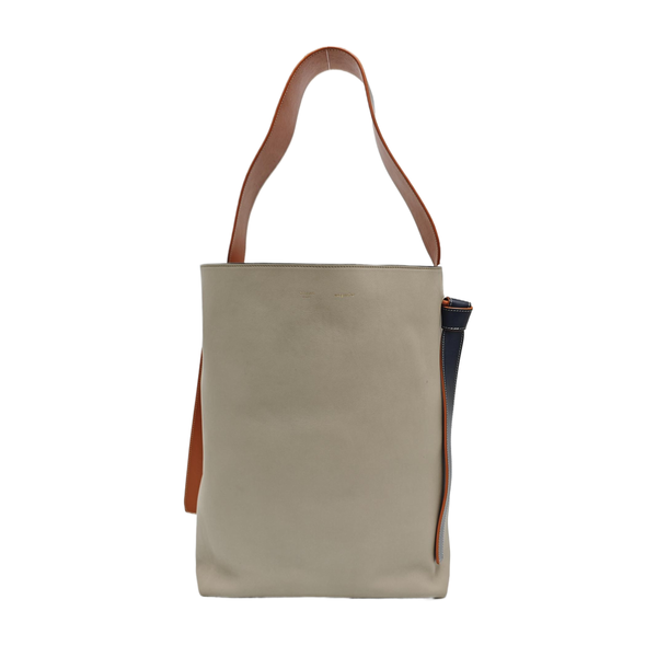 TWISTED CABAS Small Calfskin Gray