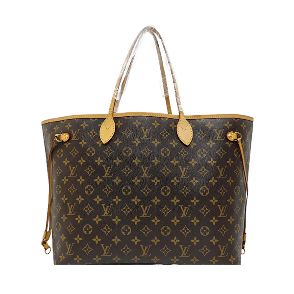 NEVERFULL GM Monogram Coated Canvas Brown