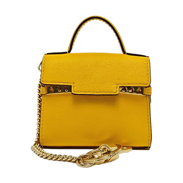 Tempête Leather Yellow Coin Purse