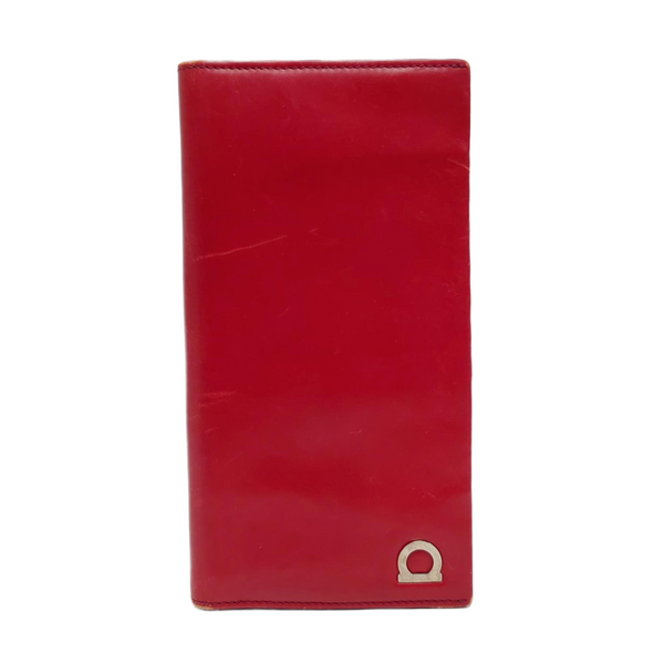 Authenticated pre-owned Gancini Calfskin Red Wallet - Wallet at Looply