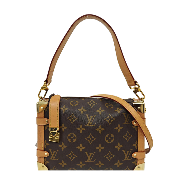 SIDE TRUNK MM Monogram Coated Canvas Brown