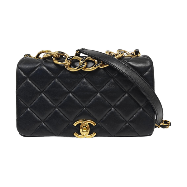 Quilted Lambskin Medium Black