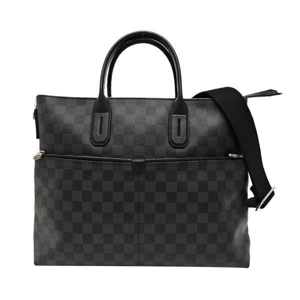 7 DAYS A WEEK Damier Graphite Coated Canvas Gray
