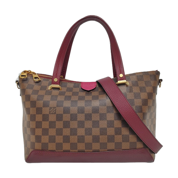 HYDE PARK Damier Ebene Coated Canvas Brown