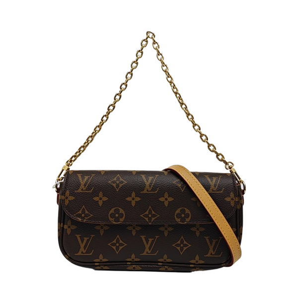 IVY Monogram Coated Canvas Brown