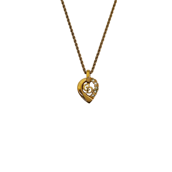 Petit CD Metal Gold Necklace