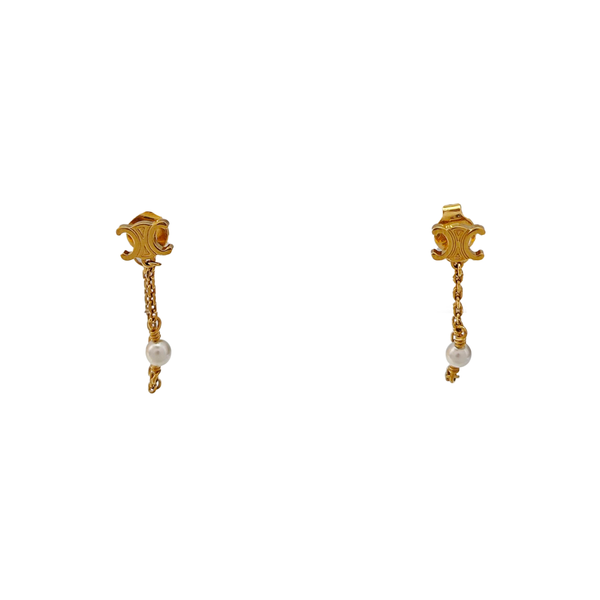 Metal Gold Stud Earrings