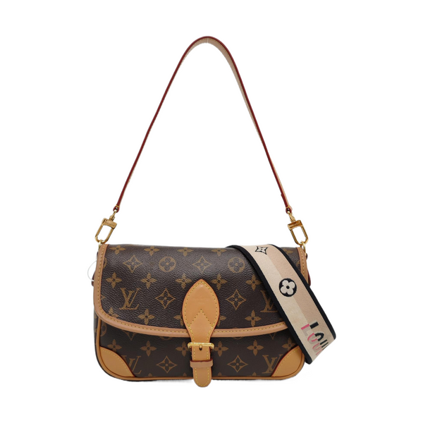 DIANE Monogram Coated Canvas Brown