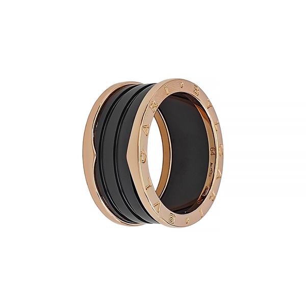 B.ZERO1 18k Rose Gold Ring EU 64