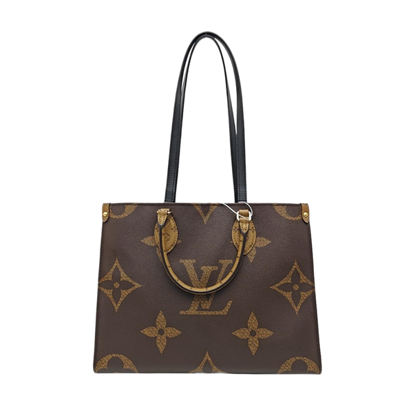 ONTHEGO MM Monogram Coated Canvas Brown