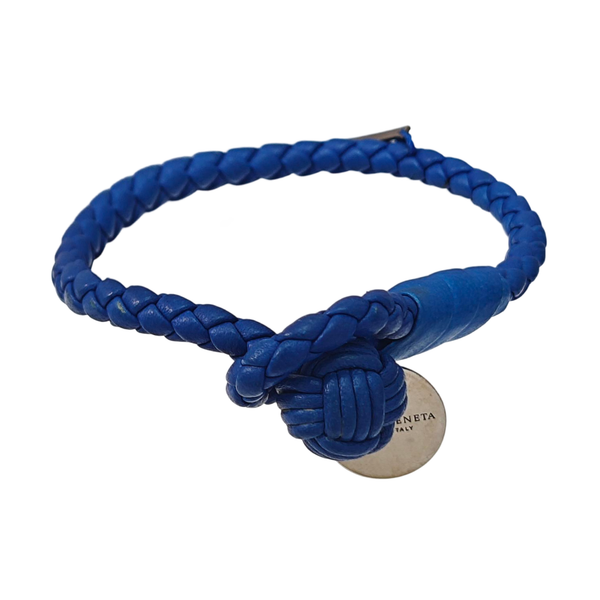 Leather Blue Bangle