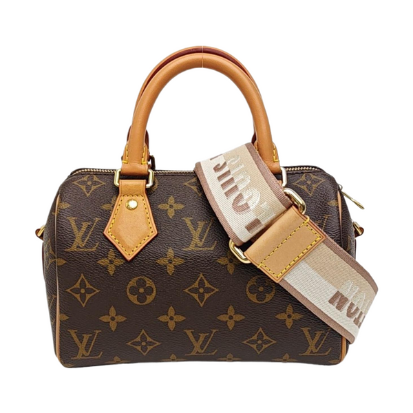 SPEEDY 20 Monogram Coated Canvas Brown