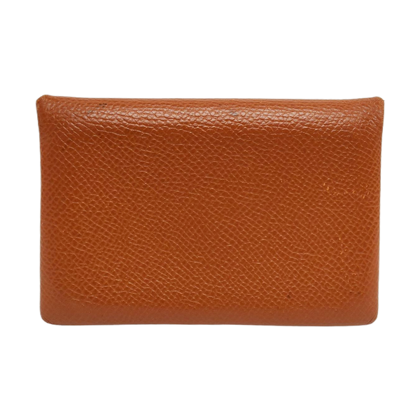 Calvi Epsom Brown Card Holder