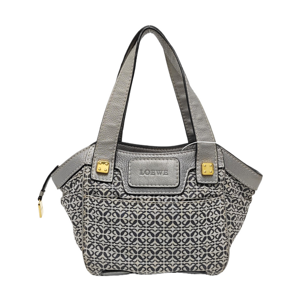 Monogram Canvas Top Handle Bag Gray