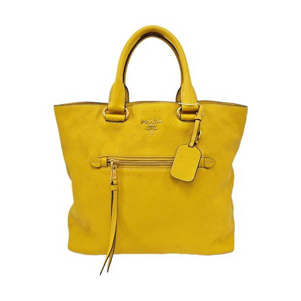 Calfskin Tote Bag Yellow