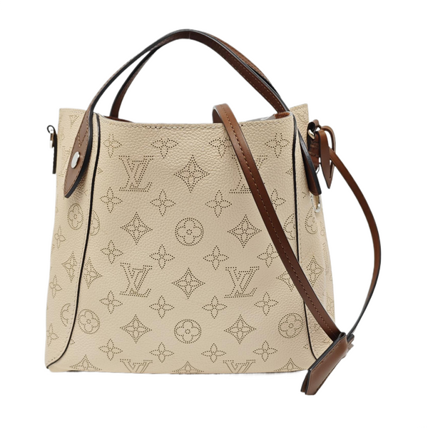 HINA PM Monogram Calfskin Beige