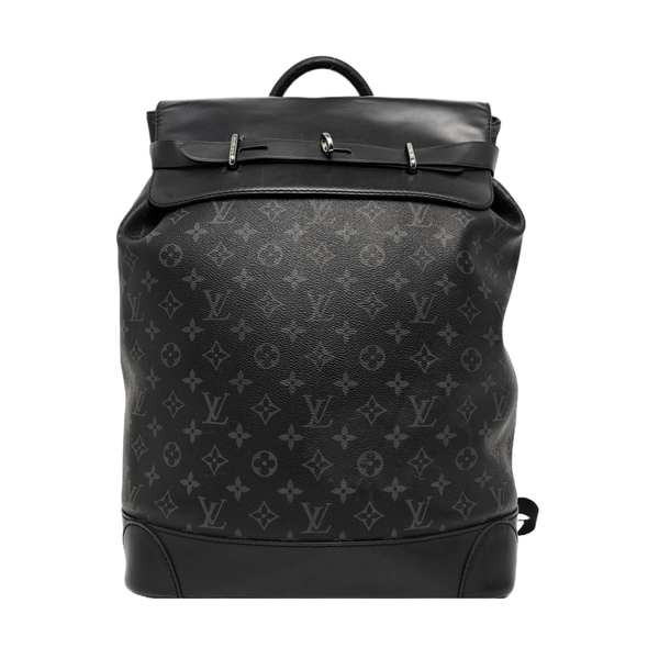 STEAMER Monogram Coated Canvas Black
