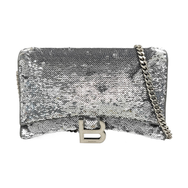 Hourglass Small Sequins Silver