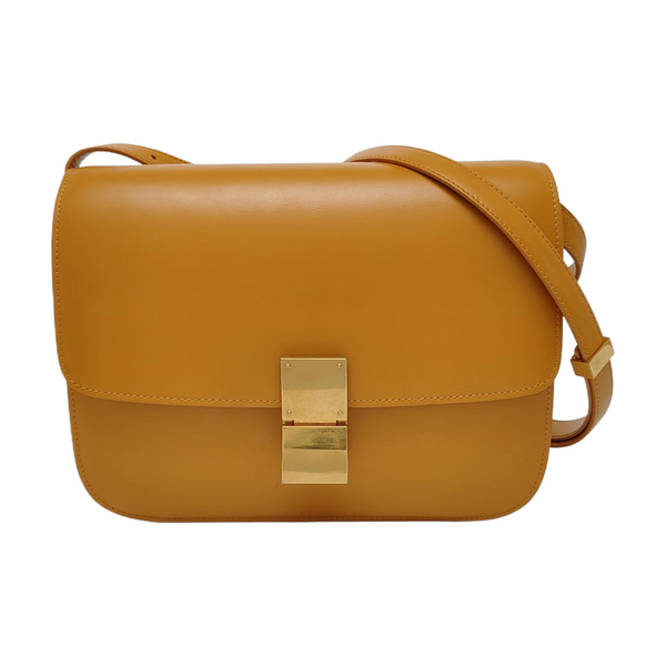CLASSIC BOX Medium Calfskin Yellow