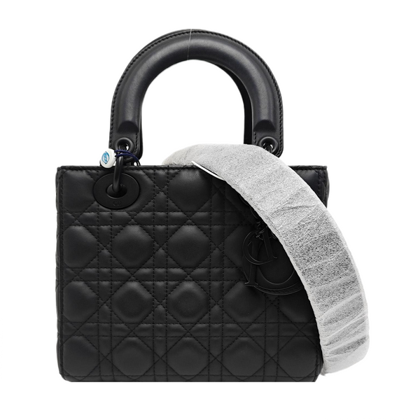 Lady Dior Small Cannage Calfskin Black