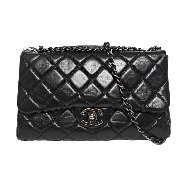 CLASSIC FLAP Small Quilted Calfskin Black
