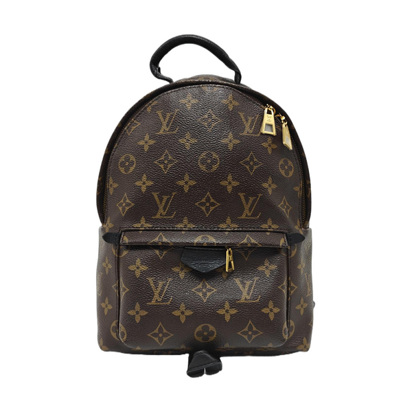 Authenticated pre-owned PALM SPRINGS PM Monogram Coated Canvas Brown - Backpack at Looply