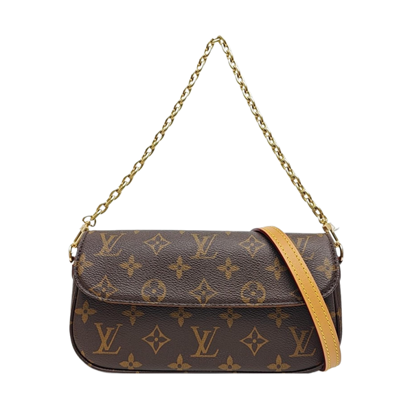 IVY Monogram Coated Canvas Brown