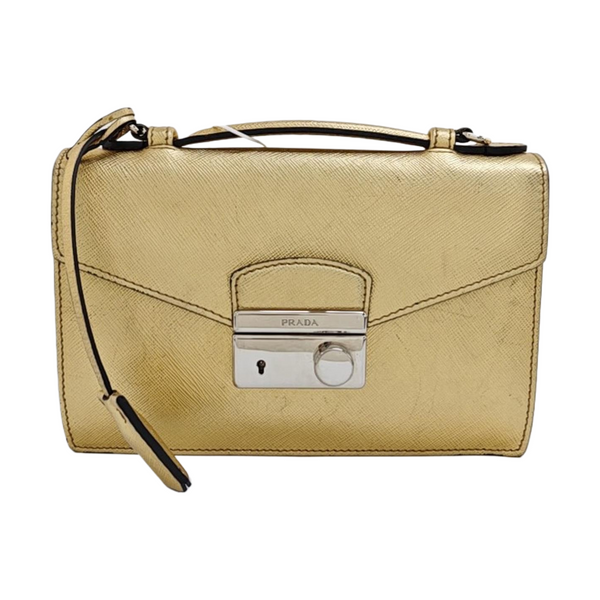 Sound Bag Saffiano Calfskin Gold
