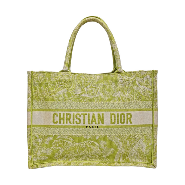 Book Tote Medium Fabric Green