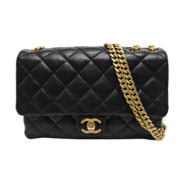 CLASSIC FLAP Small Quilted Lambskin Black