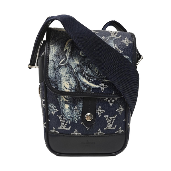 CHAPMAN SAVANE BB Monogram Coated Canvas Blue