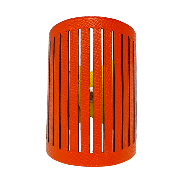 Leather Orange Bangle