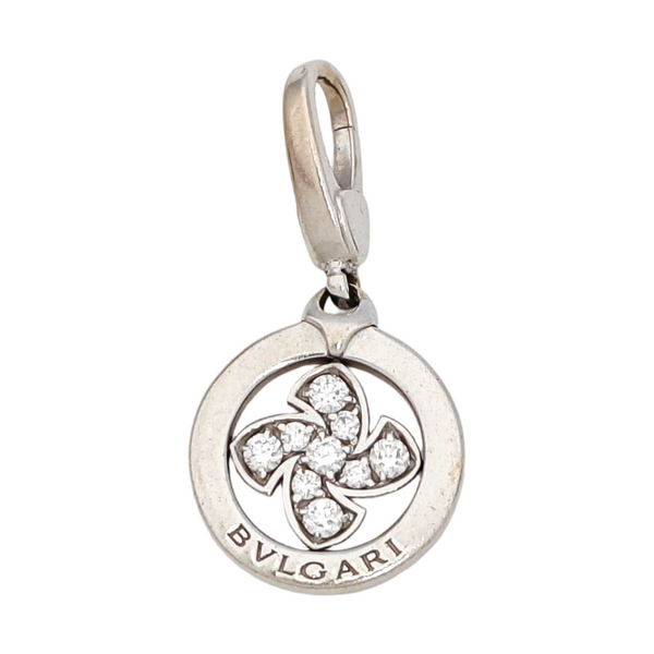 18k White Gold Silver Pendant