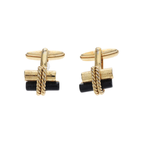 Metal Cufflink Gold